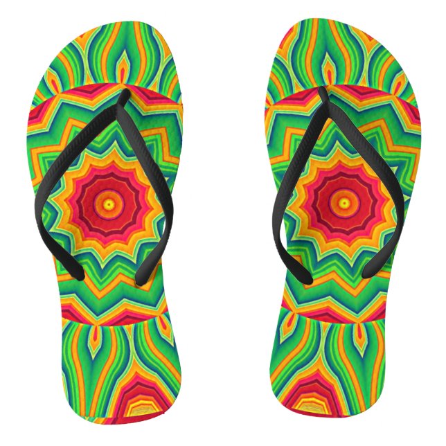 Mandala Flip Flops (Footbed)