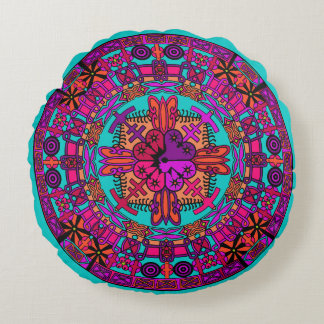 Mandala Floor Pillow Cushion - Teal