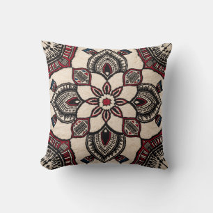 Mandala Floor Pillows: Relax in Style" Throw Pillow