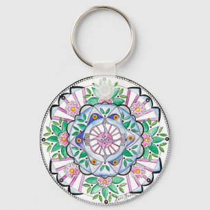 Mandala Floribunda Keychain