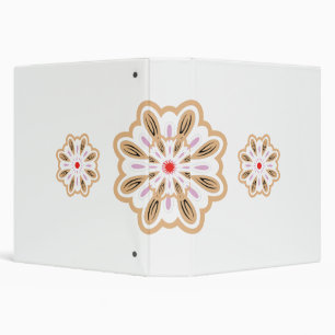 Mandala Flower Art Print Boho Decor Binder