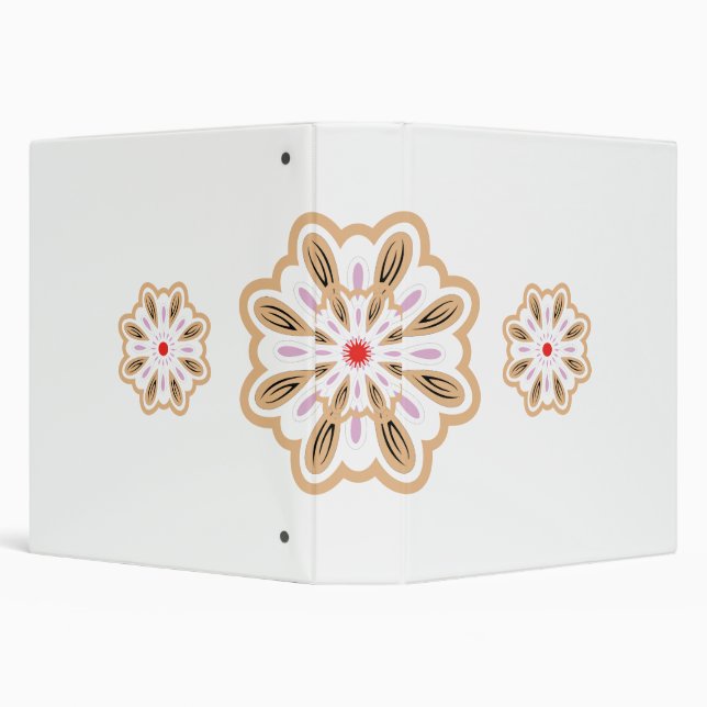Mandala Flower Art Print | Boho Decor Binder (Background)