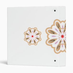 Mandala Flower Art Print Boho Decor Binder