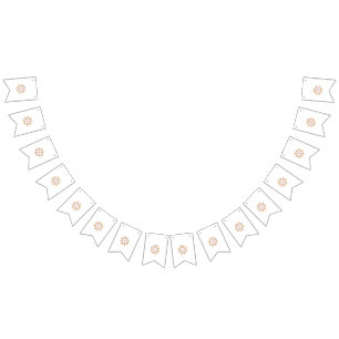 Mandala Flower Art Print   Boho Decor Bunting Flags