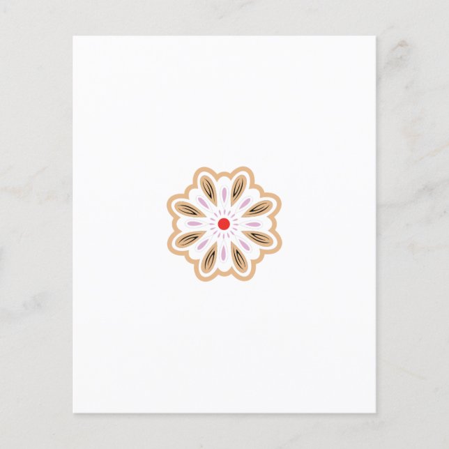 Mandala Flower Art Print | Boho Decor Flyer (Front)