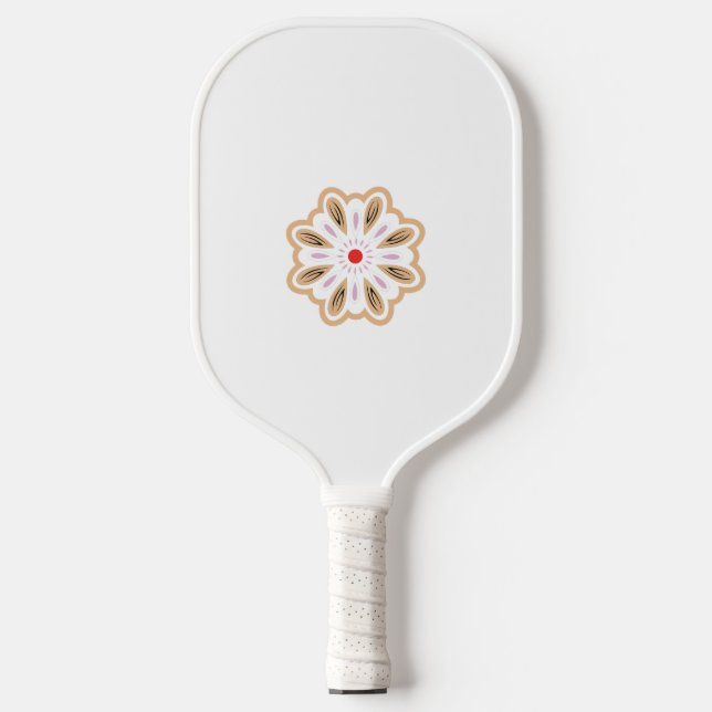 Mandala Flower Art Print | Boho Decor Pickleball Paddle (Front)