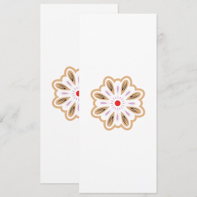Mandala Flower Art Print | Boho Decor Save The Date (Front/Back)