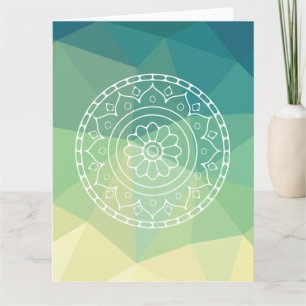 Mandala Flower Boho Ethnic Design Card