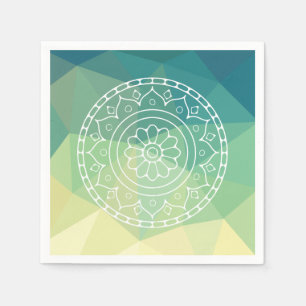 Mandala Flower Boho Inspiration Napkin