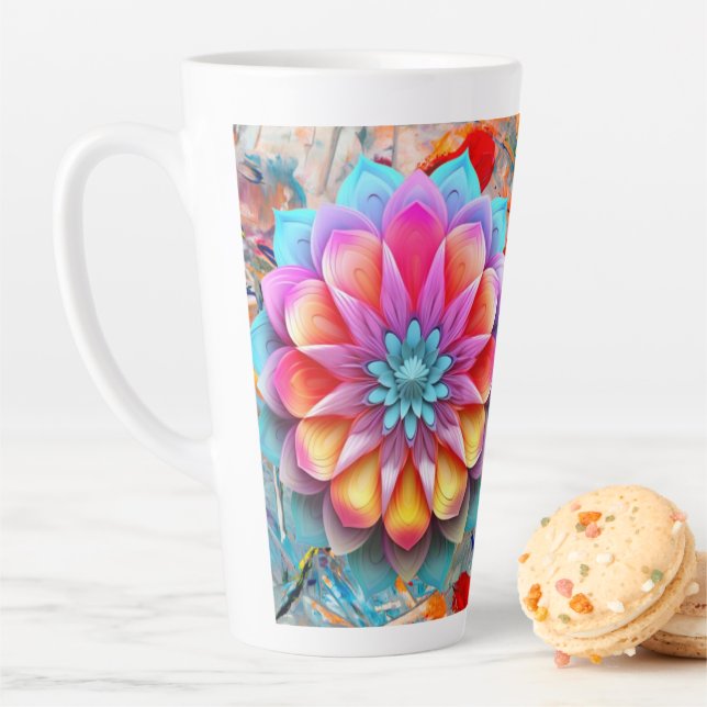 Mandala Flower Design Mug (In Situ)