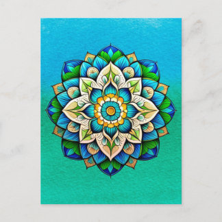 Mandala / Flower Design Postcard