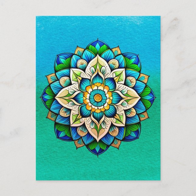 Mandala / Flower Design  Postcard (Front)
