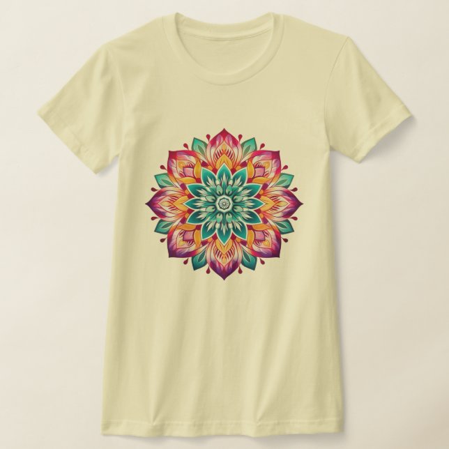 Mandala / Flower Design  T-Shirt (Laydown)