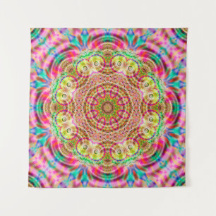 Mandala flower design tapestry