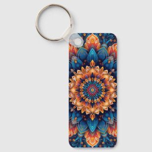 Mandala Flower Digital Art Style-23907 Keychain