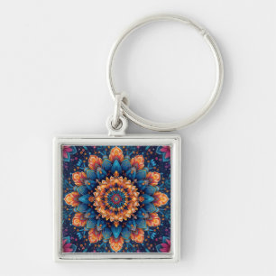Mandala Flower Digital Art Style-23907 Keychain
