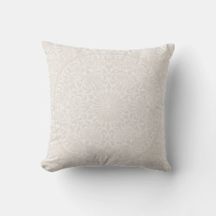 Mandala Flower Geometric Design Art Throw Pillow