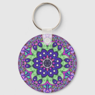 Mandala flower  keychain