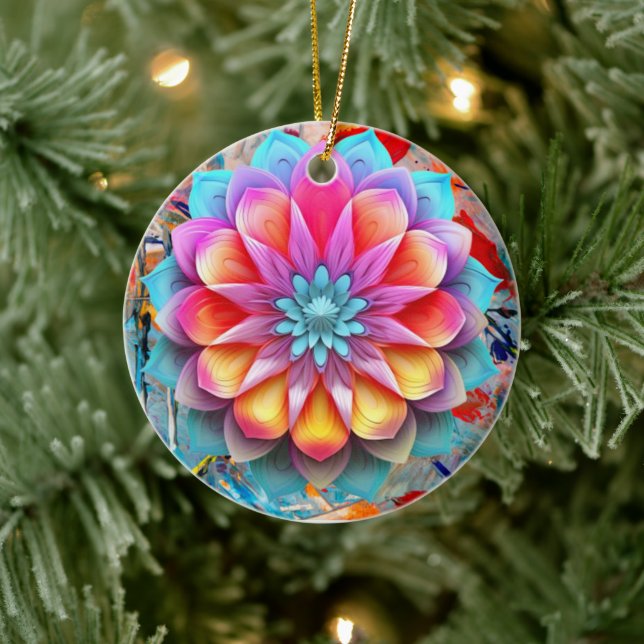 Mandala flower Ornament (Tree)