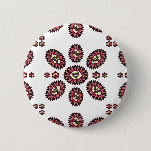 Mandala Flower Pattern 2 Inch Round Button