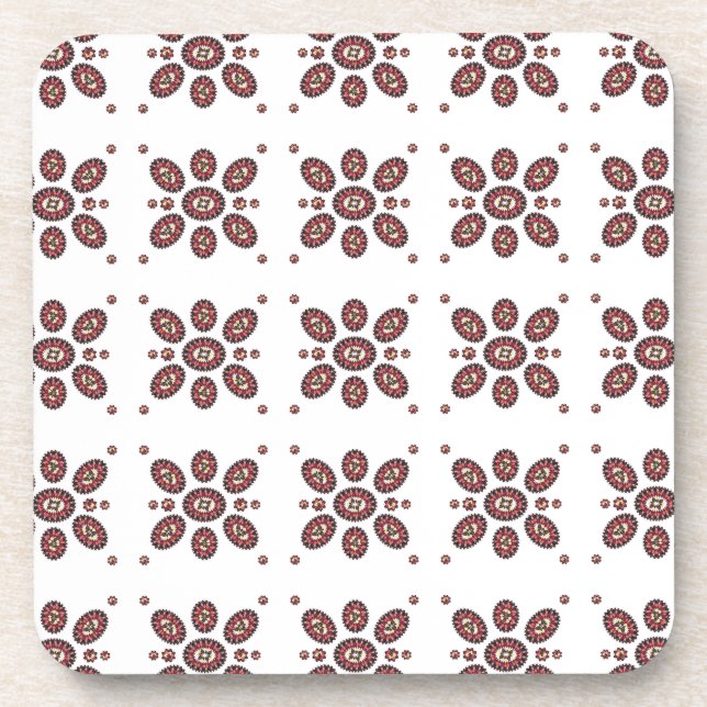 Mandala Flower Pattern Coaster (Front)