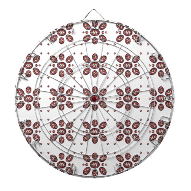 Mandala Flower Pattern Dartboard (Front)