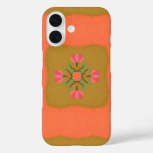mandala flower pattern design iPhone 16 case