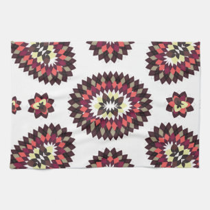 Mandala Flower Pattern Kitchen Towel