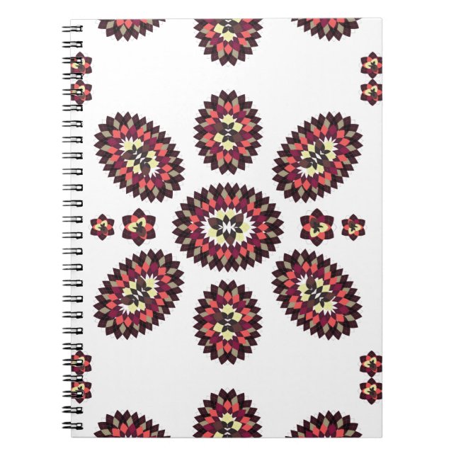 Mandala Flower Pattern Notebook (Front)