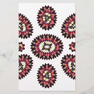 Mandala Flower Pattern Stationery