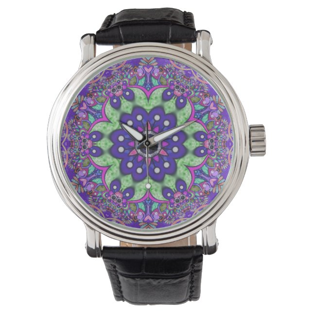  Mandala flower  Watch (Front)