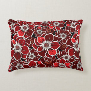 Mandala Flowers 4 Accent Pillow