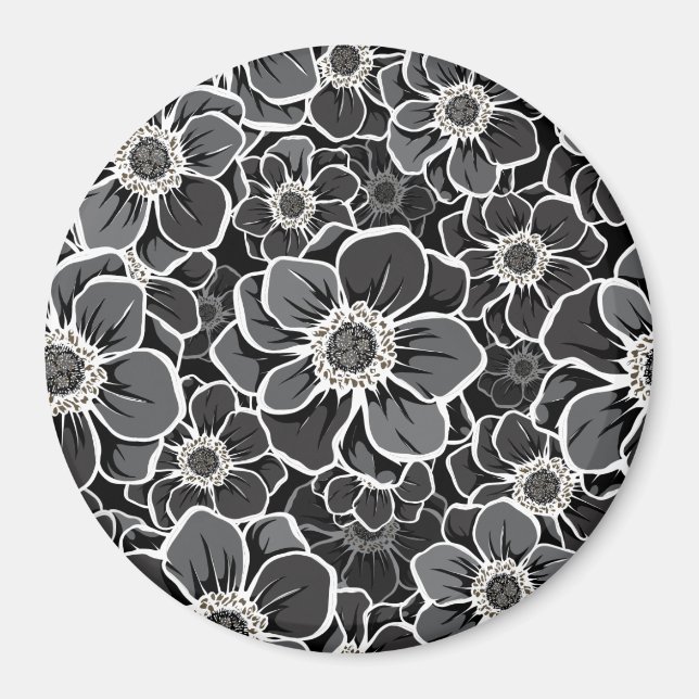 Mandala Flowers 5 Magnet (Front)