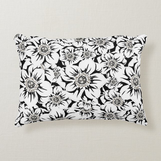 Mandala Flowers 6 Accent Pillow (Front)
