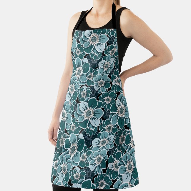 Mandala Flowers Apron (Insitu)