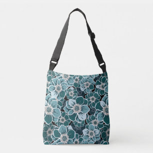 Mandala Flowers Crossbody Bag