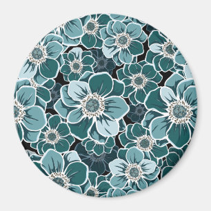 Mandala Flowers Magnet