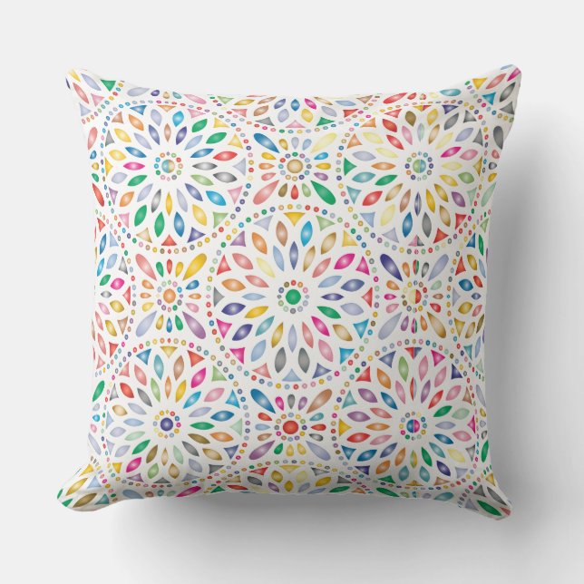 mandala flowers pillow (Front)