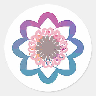 mandala Gamut paint  Classic Round Sticker