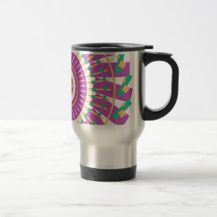 mandala geometric pattern shapes travel mug