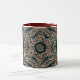 Mandala Geometric Rosette Retro Hippie Mug
