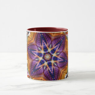 Mandala Géométrique Rosette Rétro Hippie Mug
