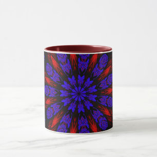 Mandala Géométrique Rosette Rétro Hippie Mug