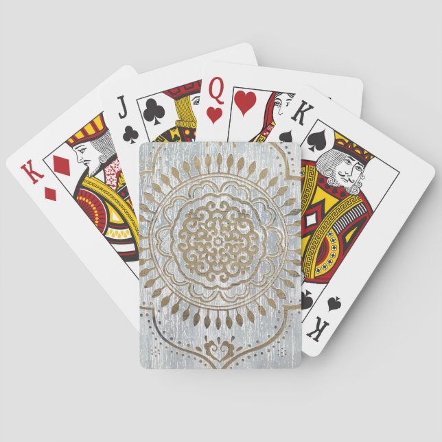 Mandala Gold Design Playing Cards (Back)