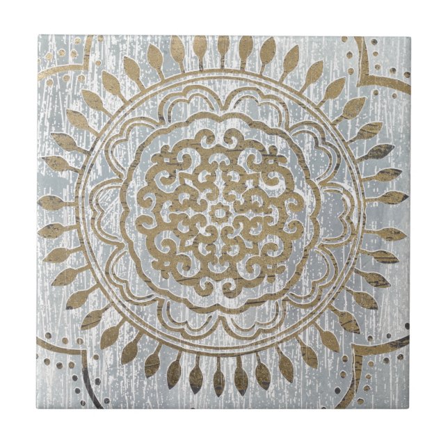 Mandala Gold Design Tile (Front)