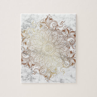 Mandala - Gold & Marble Jigsaw Puzzle