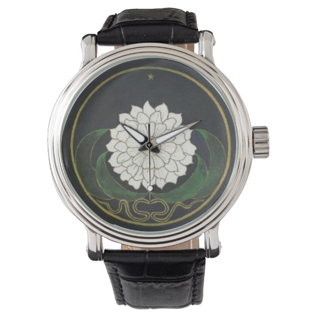 Mandala Golden Flower Watch (Front)