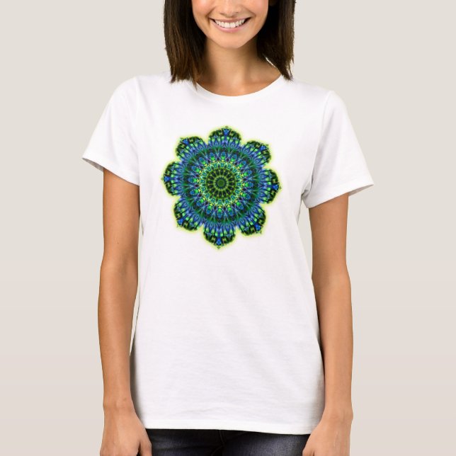 Mandala green blue T-Shirt (Front)