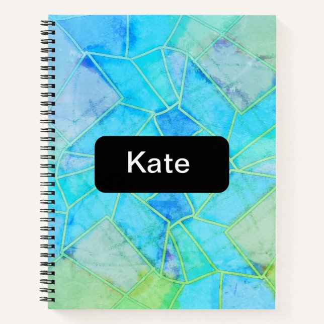 Mandala Green Chalk Sketch Notebook (Front)