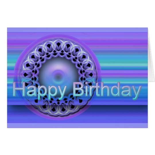 Mandala Happy Birthday card